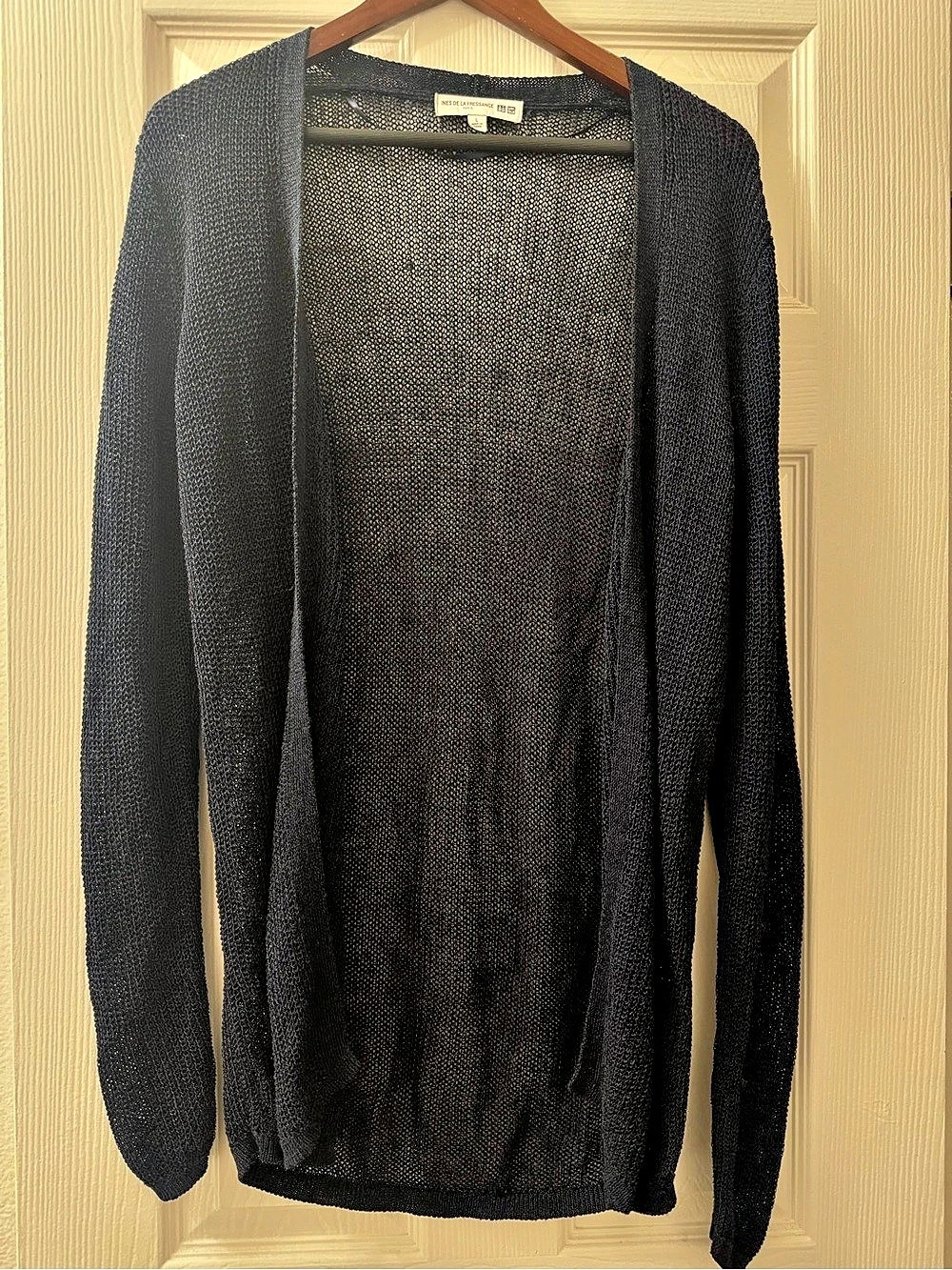 Uniqlo Uniqlo x Ines de la Fressange Open Knit Cardigan Black Large Like New